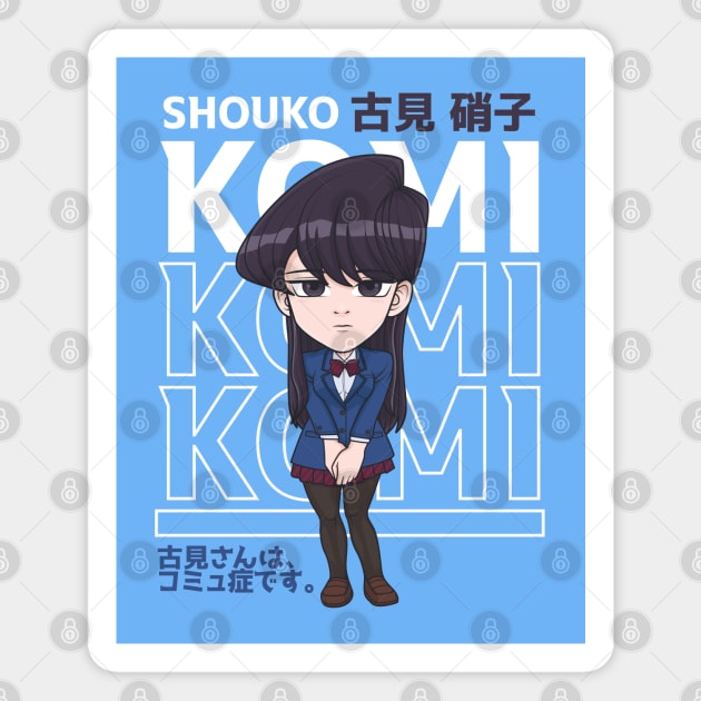 Shouko Komi Chibi Magnet by TeeTowArt